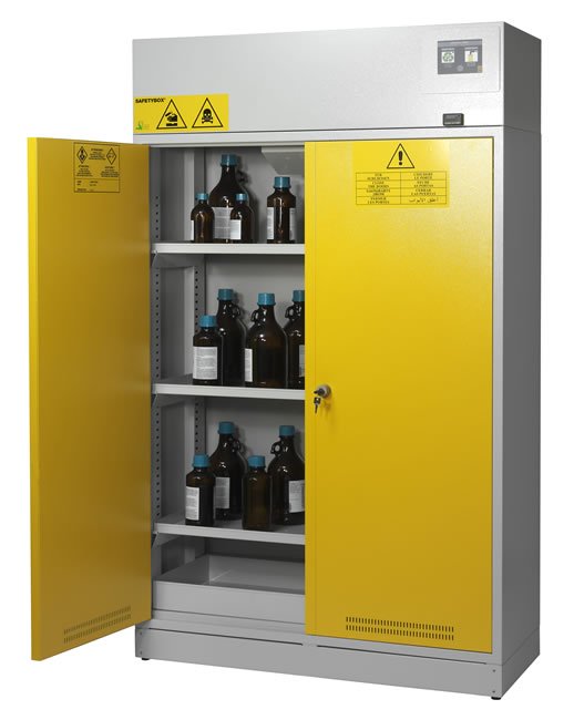 CAJAS DE SEGURIDAD PARA EL ALMACENAMIENTO DE REACTIVOS QUÍMICOS - ÁCIDOS Y BASES